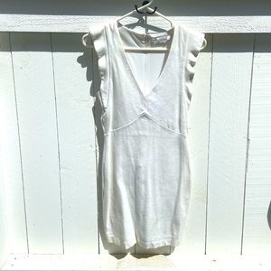 Zara white body con dress